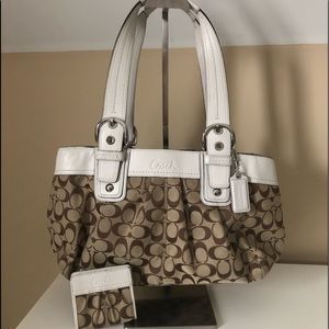 Coach purse with wallet